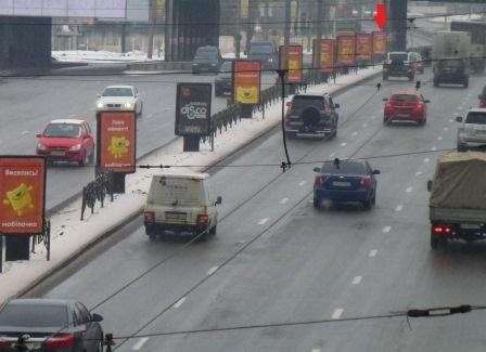 Сітілайт 1.2x1.8,  Московский пр-т, на разделительной полосе